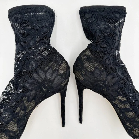 Dolce & Gabbana Lace Ankle Stretch Booties - Picture 7 of 15